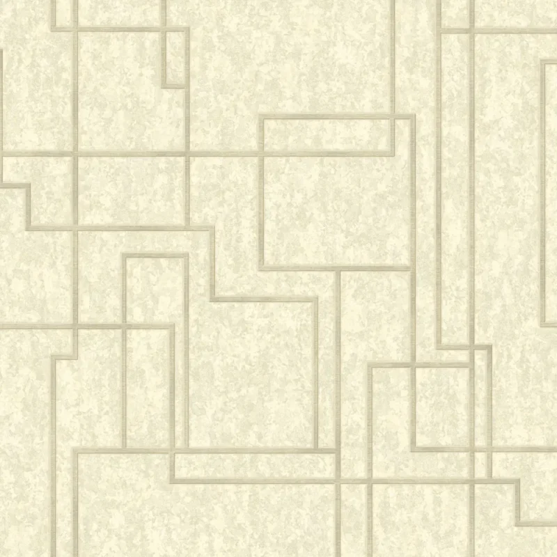 Beige Embossed Octagon Adawall Wallpaper 1202-2
